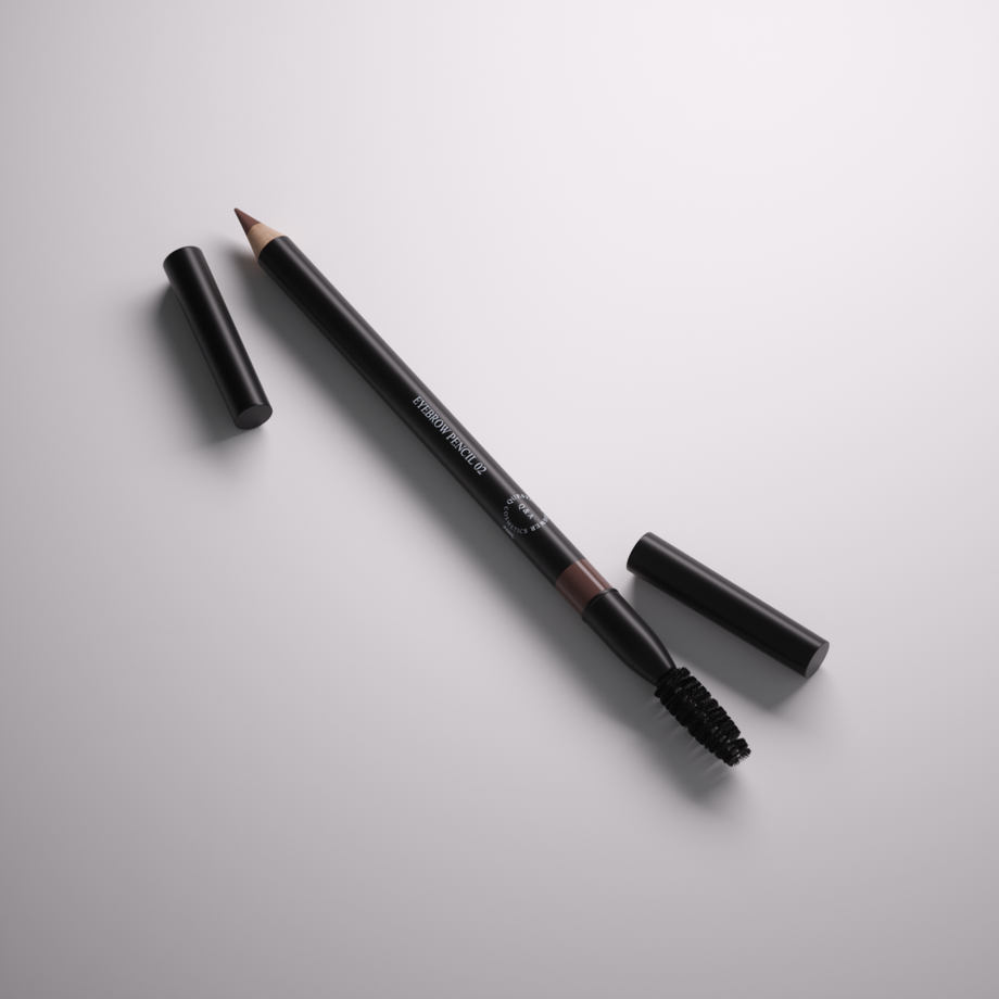 قلم حواجب بفرشاة  بني وسط Q&A PRO NO.02